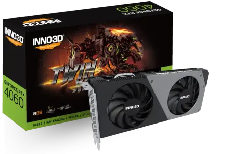 GPU Inno3D RTX4060 Twin X2 8GB GDDR6 HDMI 3xDP