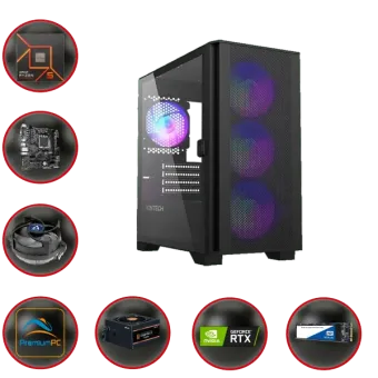 GAME PC AIR 8461 AMD : AMD Ryzen 5 8400F Nvidia RTX 4060 Ti 16GB