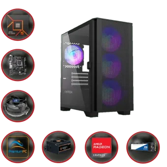 GAME PC AIR 8476 AMD : AMD Ryzen 5 8400F AMD Radeon RX 7600XT 16GB