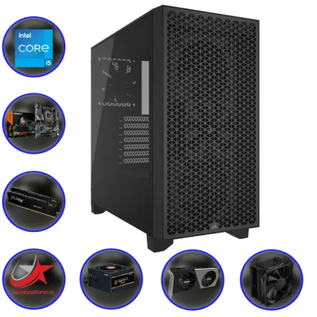 GAME PC 3000D INTEL W14400: INTEL Core i5 14400F (10 Cores) | 32GB DDR5 | 1 TB NVMe SSD | RTX 4070 SUPER 12GB