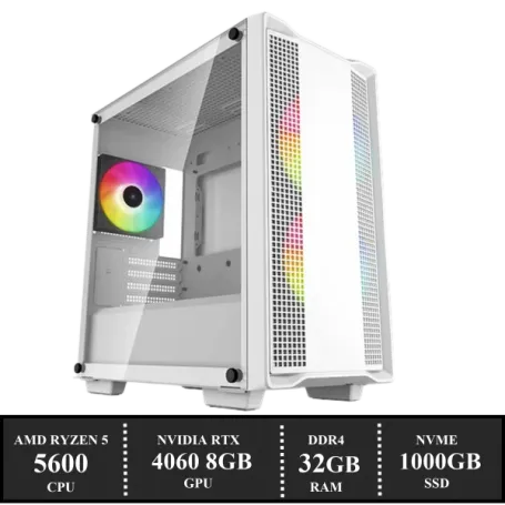 GAME PC CC360 “AMD RYZEN 5 5600 / 32GB DDR4 / 1TB SSD / NVIDIA RTX 4060 8GB / W11” (W5601)