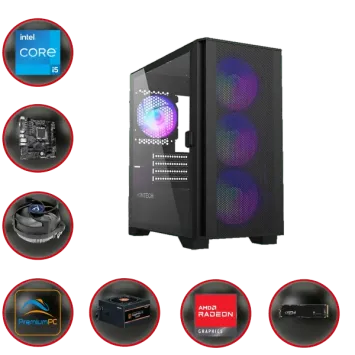 GAME PC AIR 2 1277 AMD : Intel Core i5 12400F AMD Radeon RX 7700XT 12GB