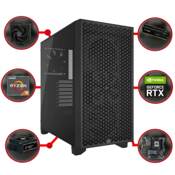 GAME PC 3000D AMD A8818: AMD Ryzen 7 RTX 4070 SUPER 12GB