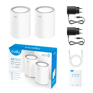 Cudy (2-Pack) - AX1800 Wi-Fi 6 Mesh Solution