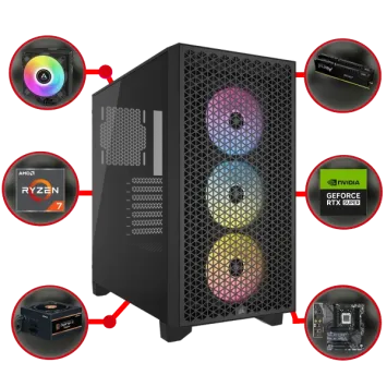 GAME PC 3000D AMD A8749: AMD Ryzen 7 RTX 4070 SUPER 12GB