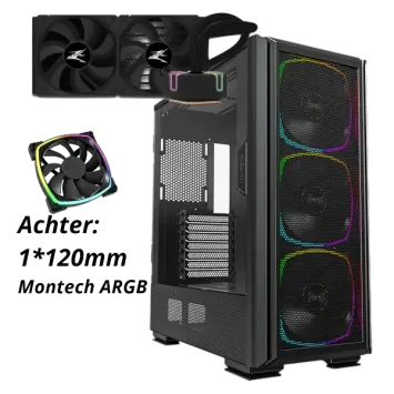 GAME PC SKY AMD A9002W: AMD RYZEN 7 7700 (opties) RTX 4070 SUPER 12GB