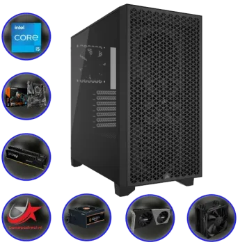 GAME PC 3000D INTEL W14400: INTEL Core i5 14400F (10 Cores) | 32GB DDR5 | 1 TB NVMe SSD | RTX 4060 Ti 16GB