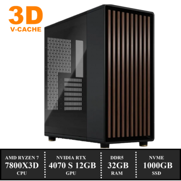 ZenPower NORTH Game PC: 1000GB NVMe SSD | 32GB DDR5 | AMD Ryzen 7 7800X3D (8 Cores) | 120mm Dual Tower Cooler | Nvidia RTX 4070 SUPER 12GB GDDR6 | 850W Voeding | Windows 11 (W8741)